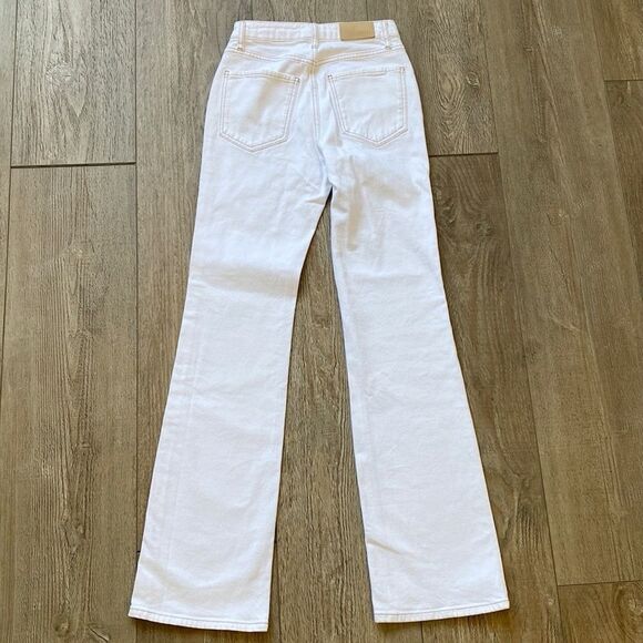 Rails Denim The Sunset High Rise Slim Flare Jeans in White Nordstrom - Picture 3 of 8